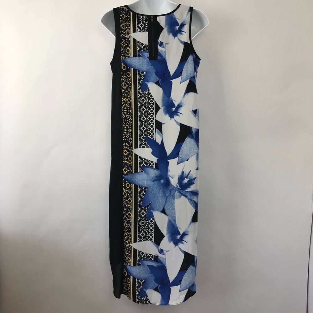 Bar III Tulip Hem Shift Dress Sleeveless Floral S - Picture 4 of 8